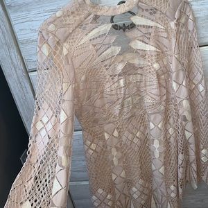 Free people long sleeve lace dress